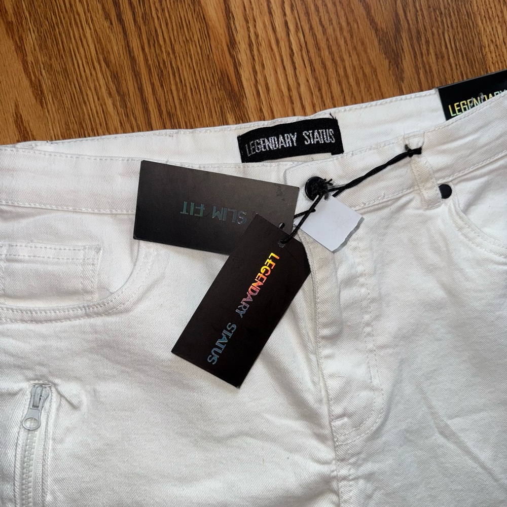 Legendary Status Slim Fit Jeans Men’s Size 36 White NEW w/tags